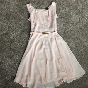 H&M blush pink dress w/ belt included